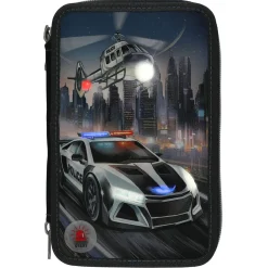 Triplapenaali valolla Monster Cars poliisiauto