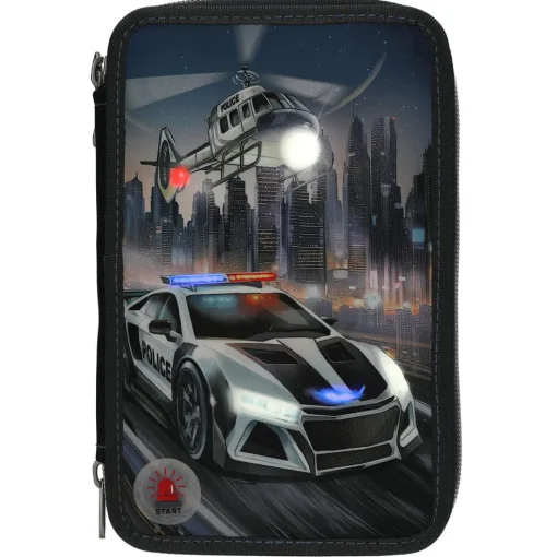 Triplapenaali valolla Monster Cars poliisiauto