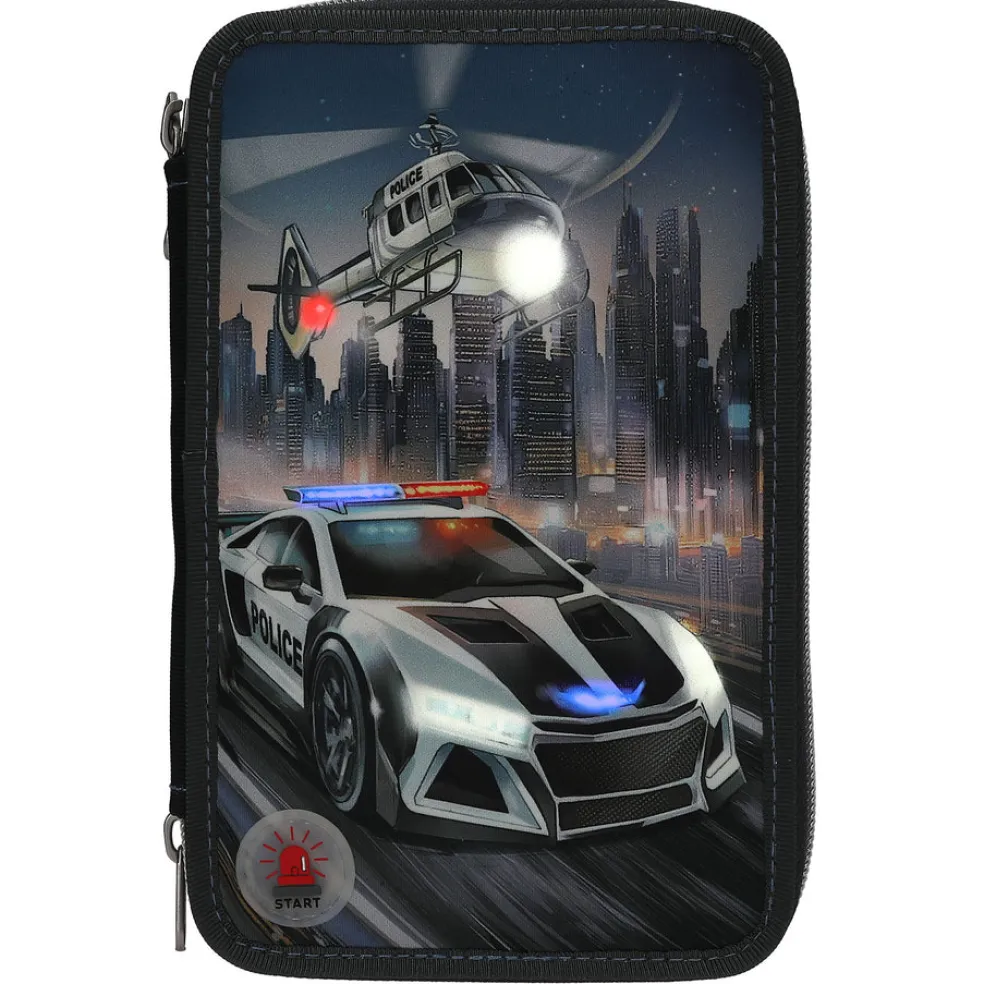 Triplapenaali valolla Monster Cars poliisiauto