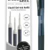 Vaihtosäiliö 3 kpl musta + Geelikynä Pentel