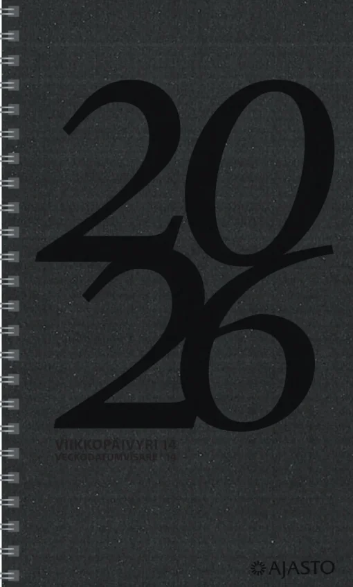 Viikkopäivyri/Veckodatumvisare 14 Eko, musta 2026