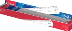 Viivain 40cm kirkas