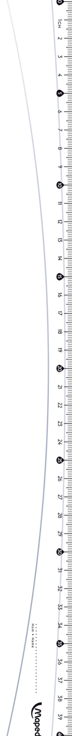 Viivain 40cm kirkas