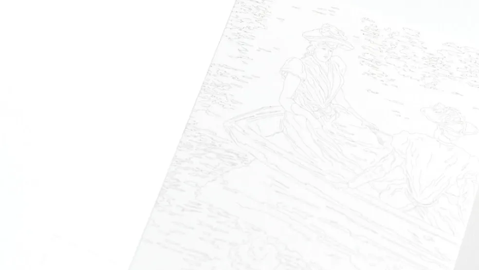 Väritettävä postikorttisetti Pepinpress Claude Monet