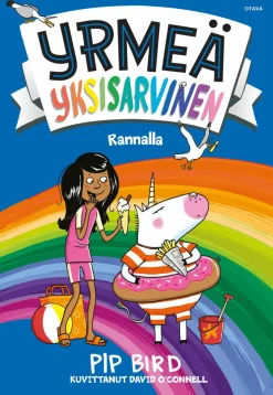 Yrmeä yksisarvinen rannalla