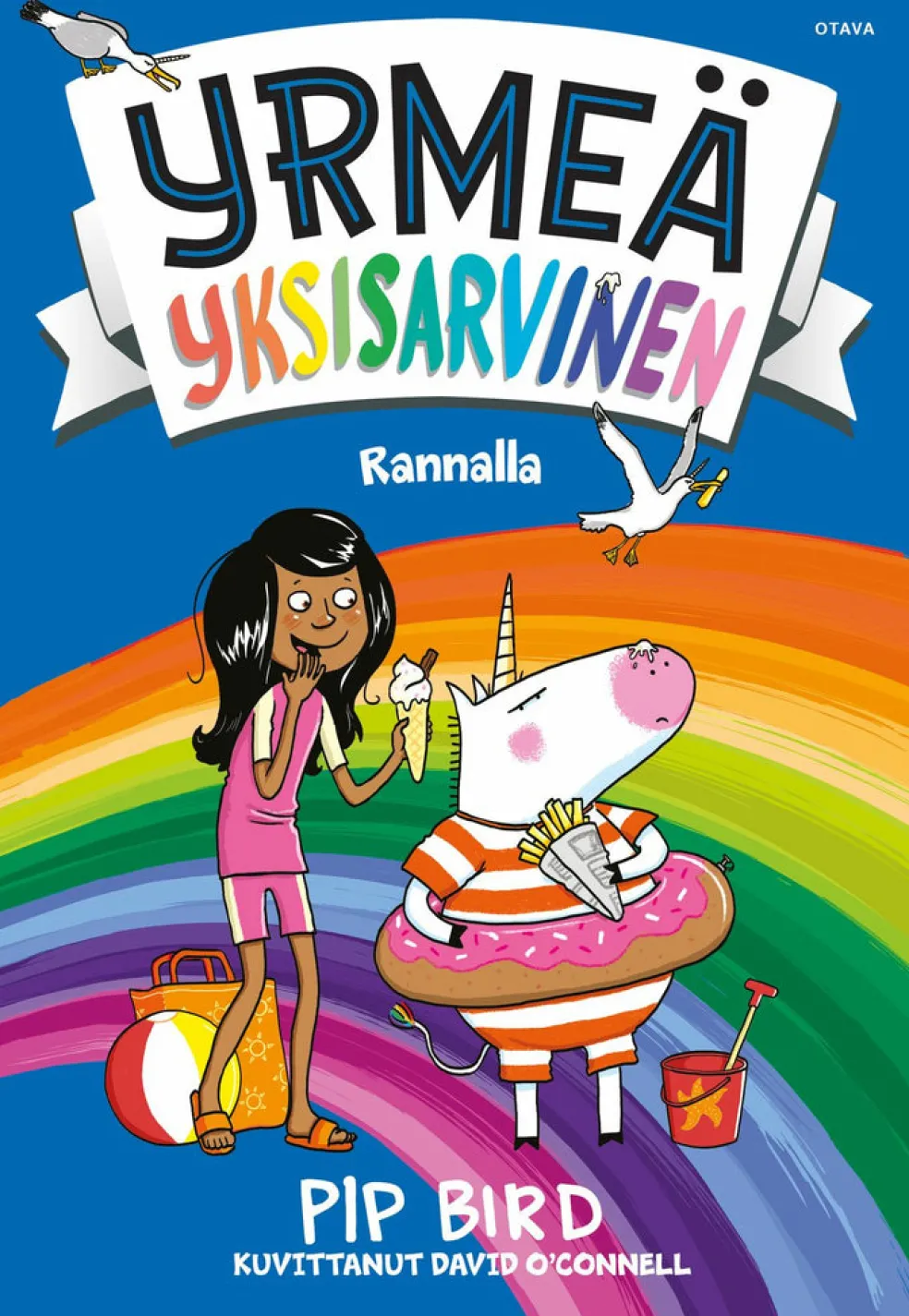 Yrmeä yksisarvinen rannalla