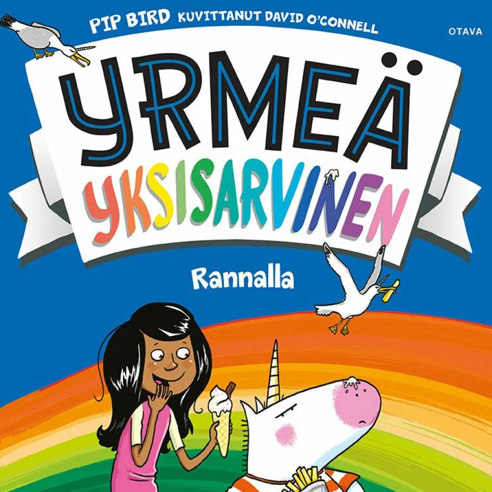 Yrmeä yksisarvinen rannalla